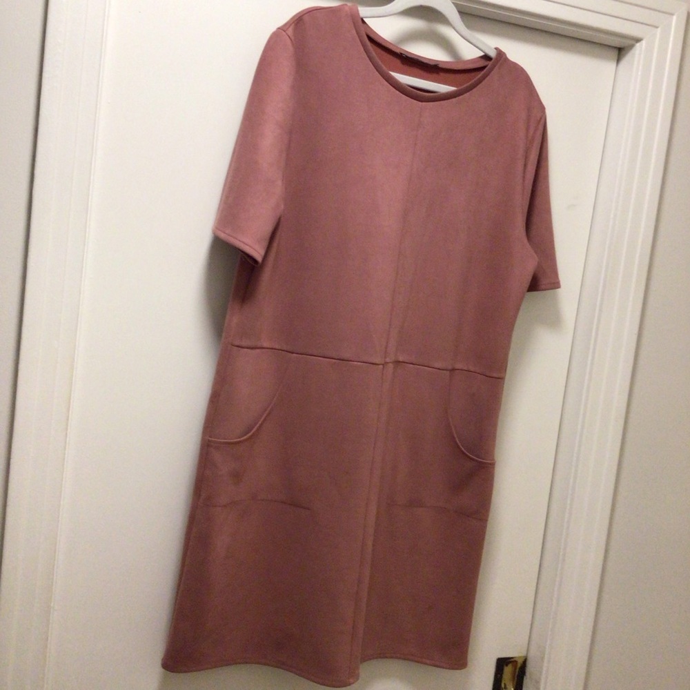 Womens Zara Faux Suede Dress